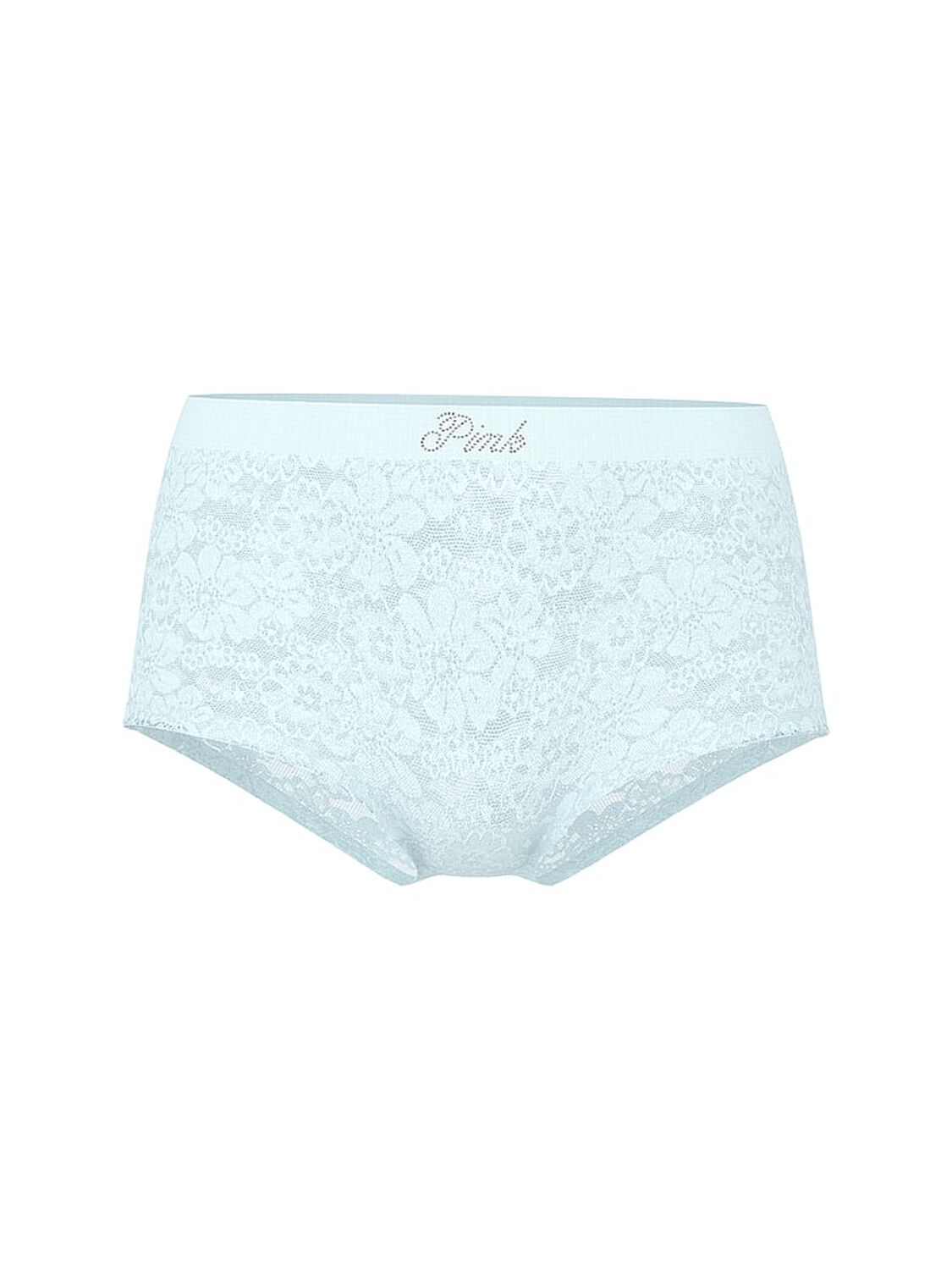 vs Pink Lacie Logo Boyshort Panty Spray Blue 3 of 3 