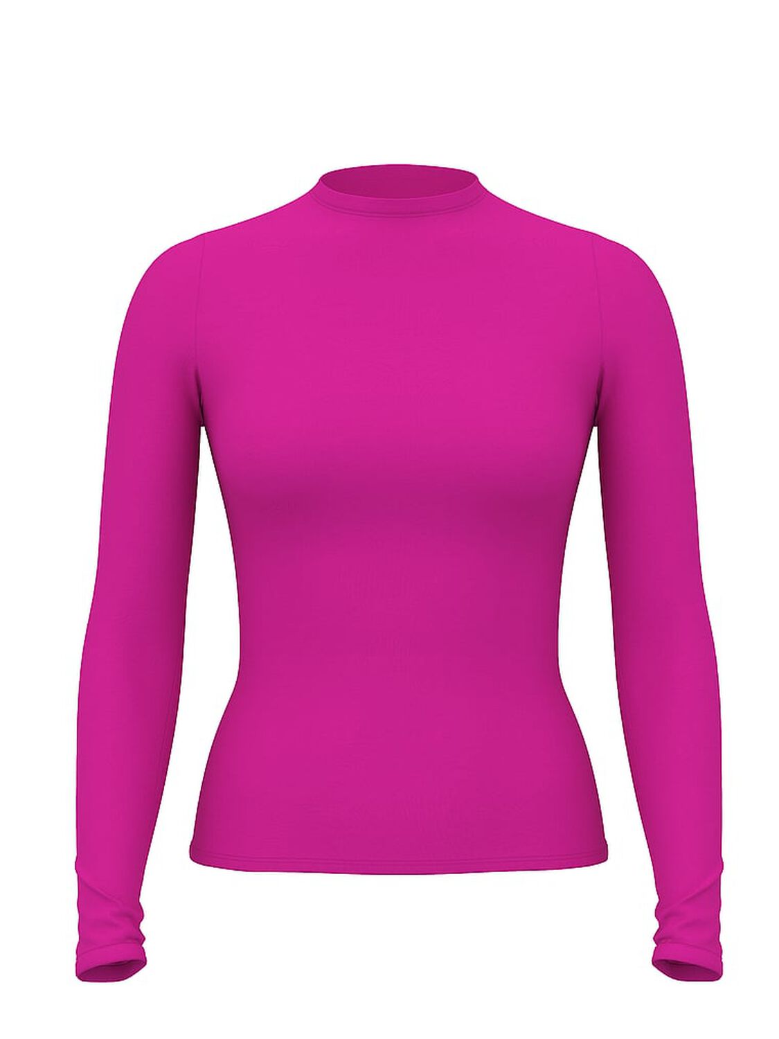 vs Pink Base Stretch Long-Sleeve Tee Pink Fire 1 of 2 