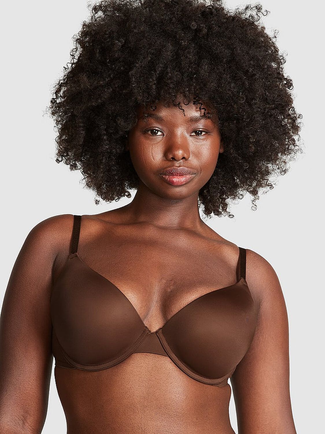 vs Pink Wear Everywhere Wear Everywhere Push-Up Bra Ganache 1 of 3 