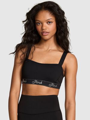 Relay Cut-Out High-Neck Sports Bra