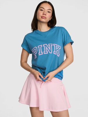Campus Cotton&trade; V-Stitch Crewneck Boxy Tee