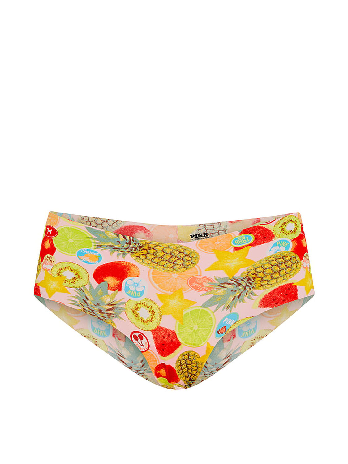 vs Pink No-Show Cheeky Panty Boardwalk Pink Fruit Print 3 of 3 