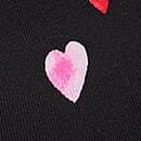 Wear Everywhere Push-Up Bra, Black Heart Print, swatch