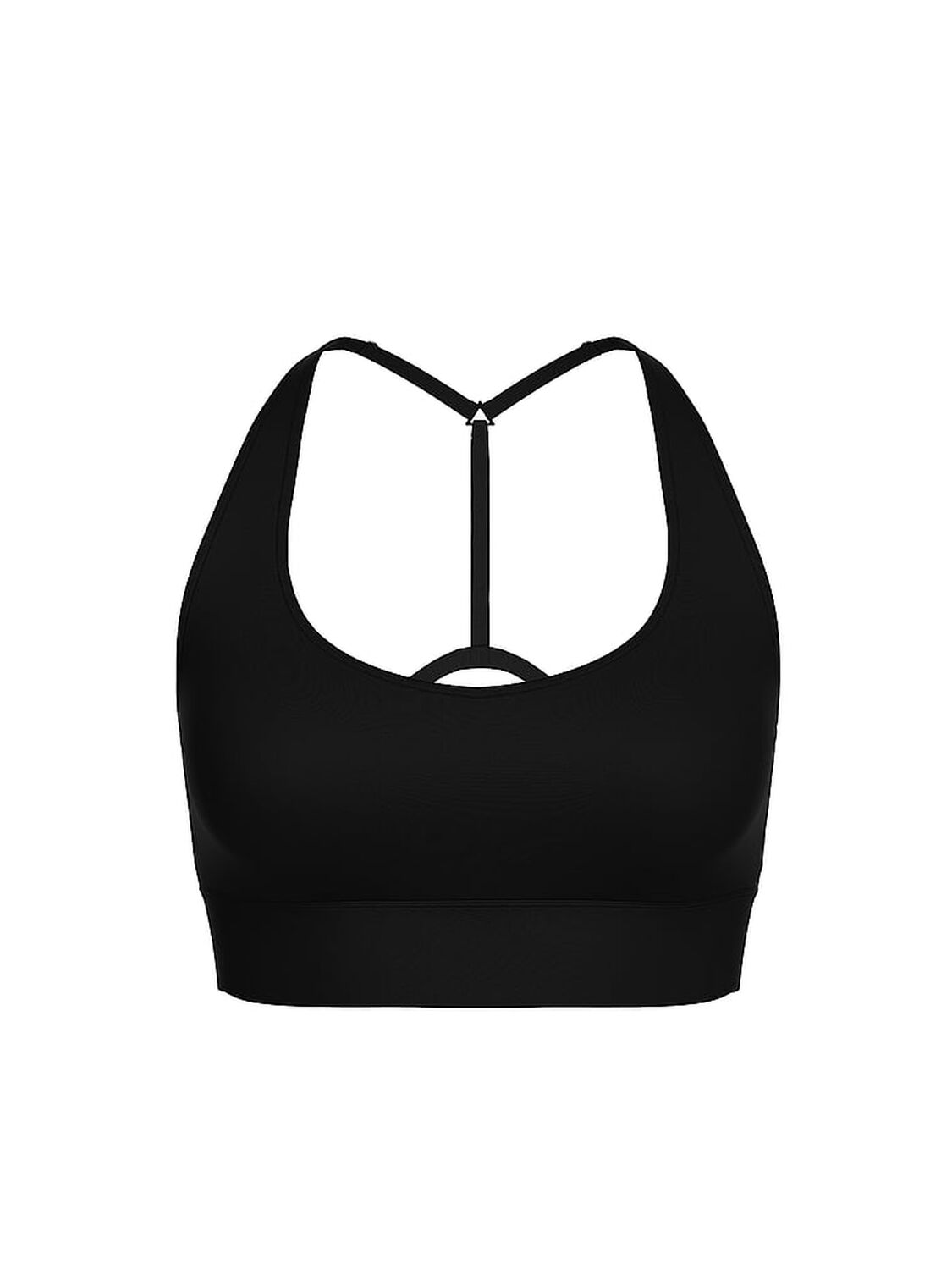 vs Pink PINK Relay&trade; Scoop T-Back Sports Bra Pure Black 3 of 3 