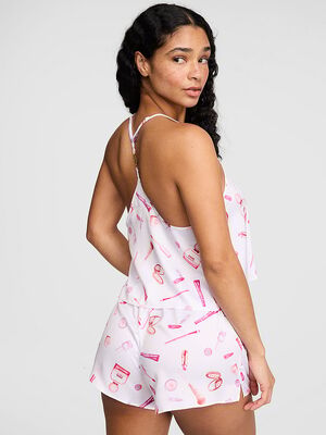 GRWPINK&trade; Satin Cami & Shorts Pajama Set