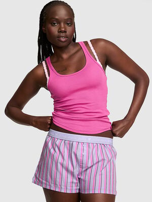 Cotton Boxy Pajama Shorts