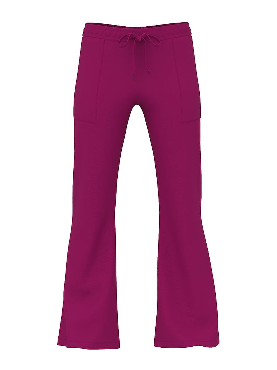 vs Pink All-Day Cotton Pocket Flare Leggings Magenta Rose Wash 3 of 3 