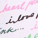 Logo Cotton Boyshort Panty, White Script Print, swatch