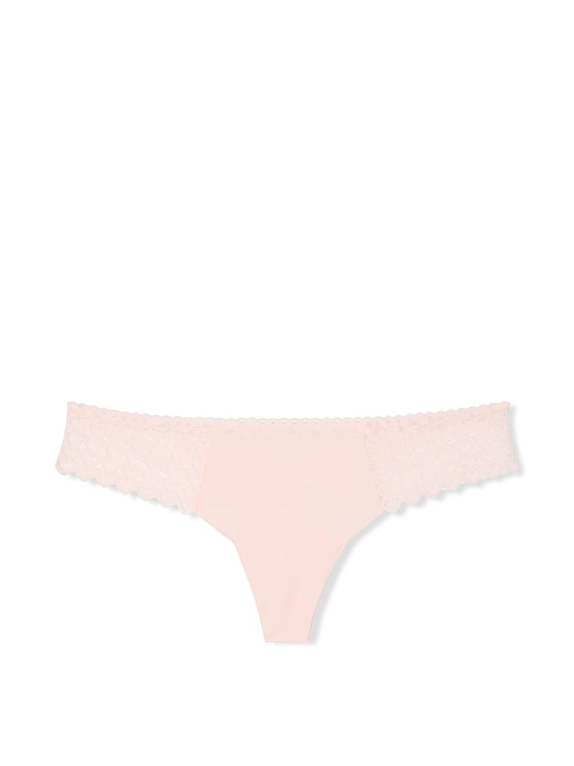 vs Pink No-Show Heart Lace Thong Panty Angel Pink 3 of 3 