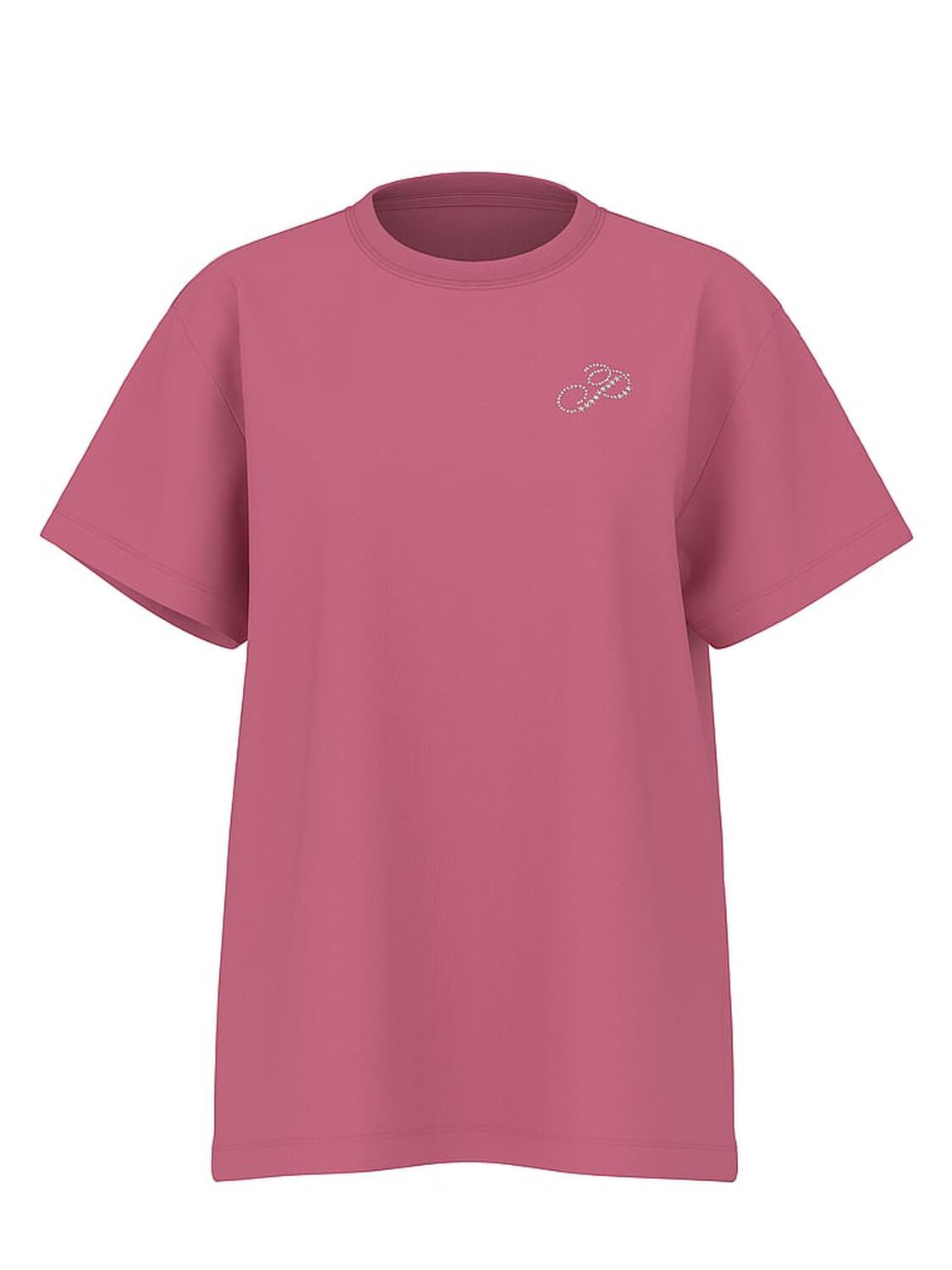 pink Pink Campus Cotton Tee Limited Edition Red Violet Diamante 3 of 4 