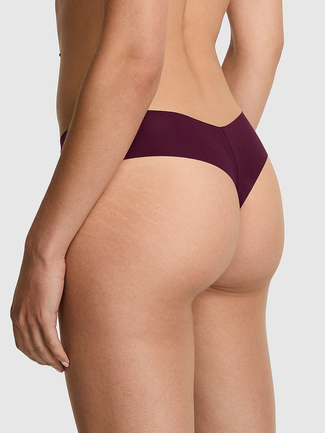 vs Pink No-Show Thong Panty Wild Rose 2 of 3 