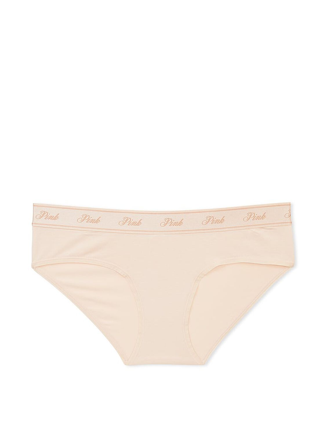 vs Pink Logo Cotton Hiphugger Panty Marzipan 3 of 3 