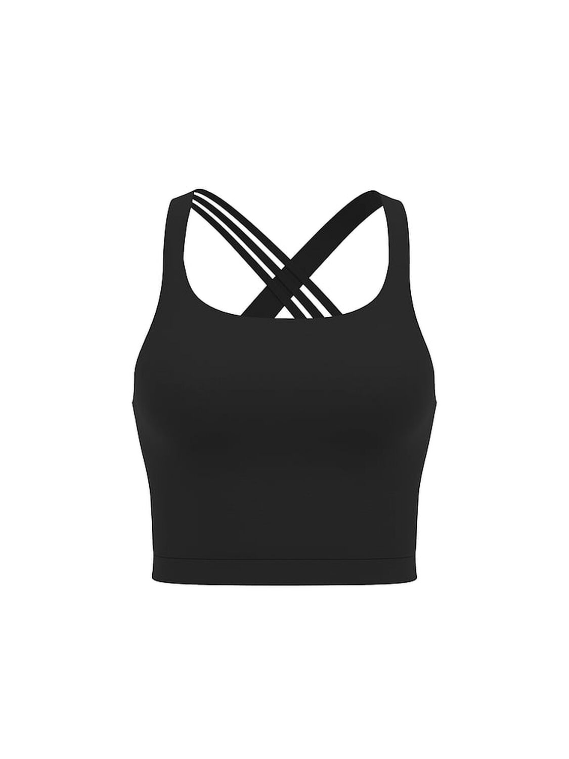 vs Pink Relay Criss-Cross Bra Tank Pure Black 3 of 3 