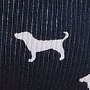 Cotton Cheeky Panty, Navy Dog Print, swatch