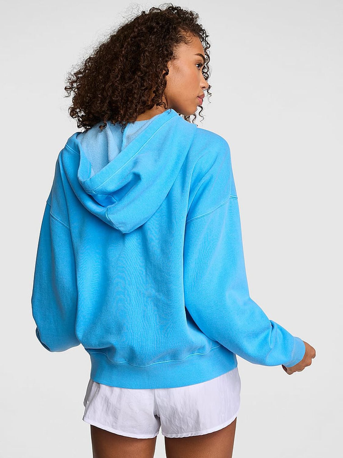 vs Pink Campus Fleece&trade; Full-Zip Hoodie Capri Blue 2 of 3 