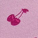 Cotton Dorm Boyshort Panty, Hushed Lilac Cherry  with Purple Lace, swatch