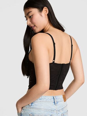 PINK Wink&trade; Lightly Lined Scoop Corset Top