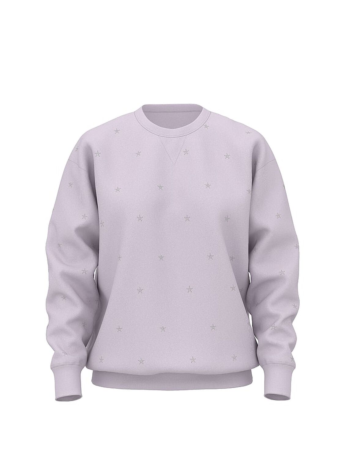 vs Pink Ivy Fleece Oversized Crew Sweatshirt Spring Violet Ott Shine 3 of 3 