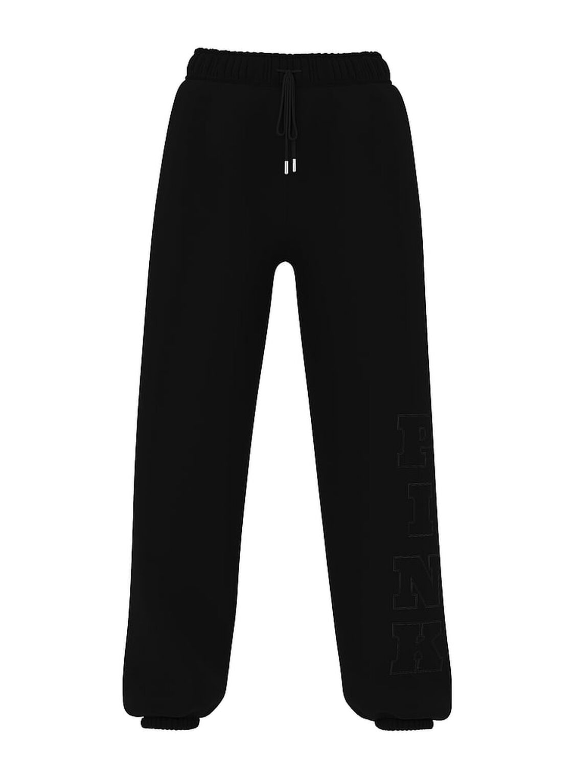 vs Pink Ivy Fleece Campus Sweatpants Pure Black Holiday 3 of 3 