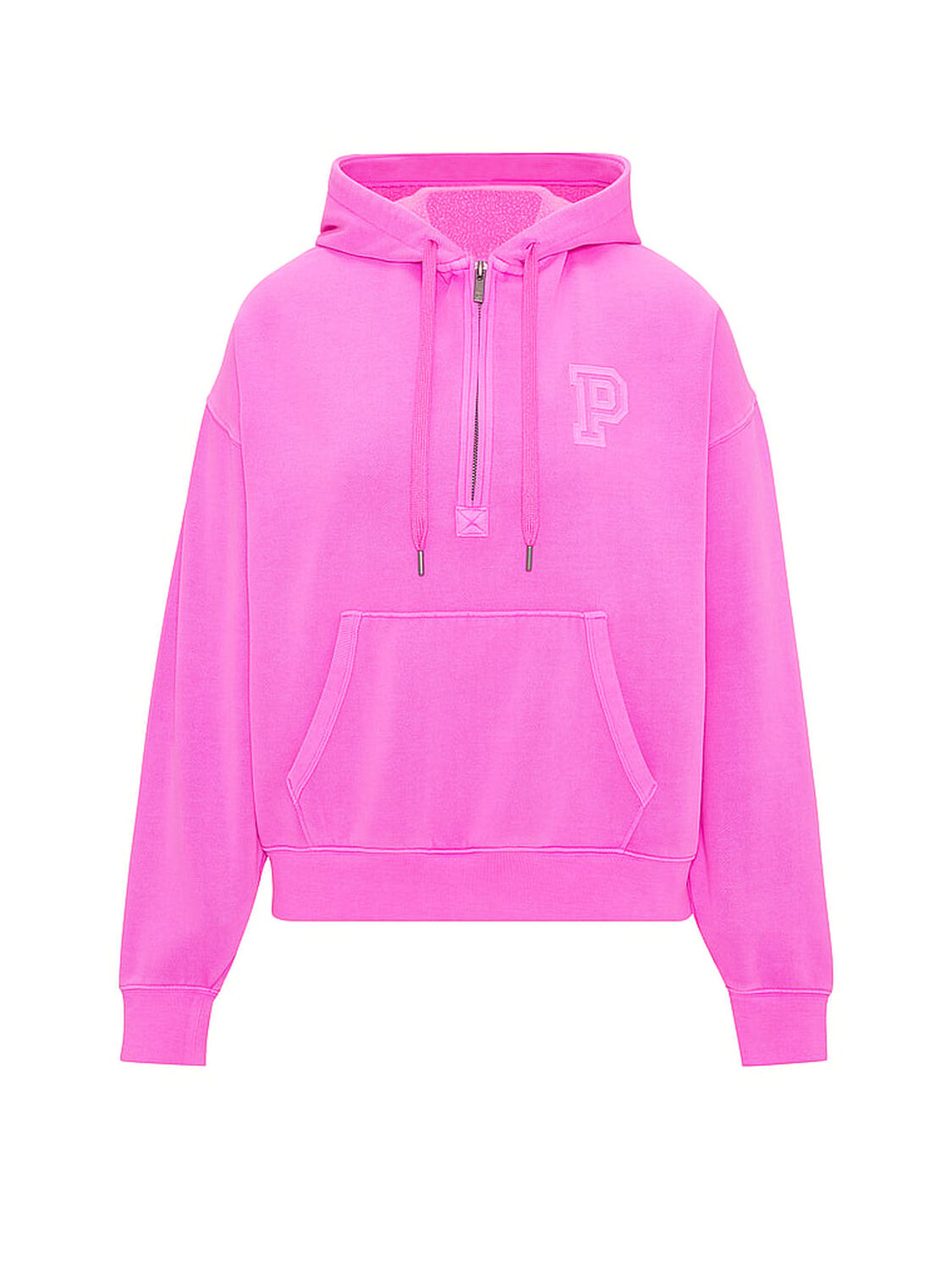 vs Pink Campus Fleece&trade; Half-Zip Hoodie Pink Berry 3 of 3 