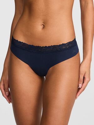 No-Show Cotton Thong Panty