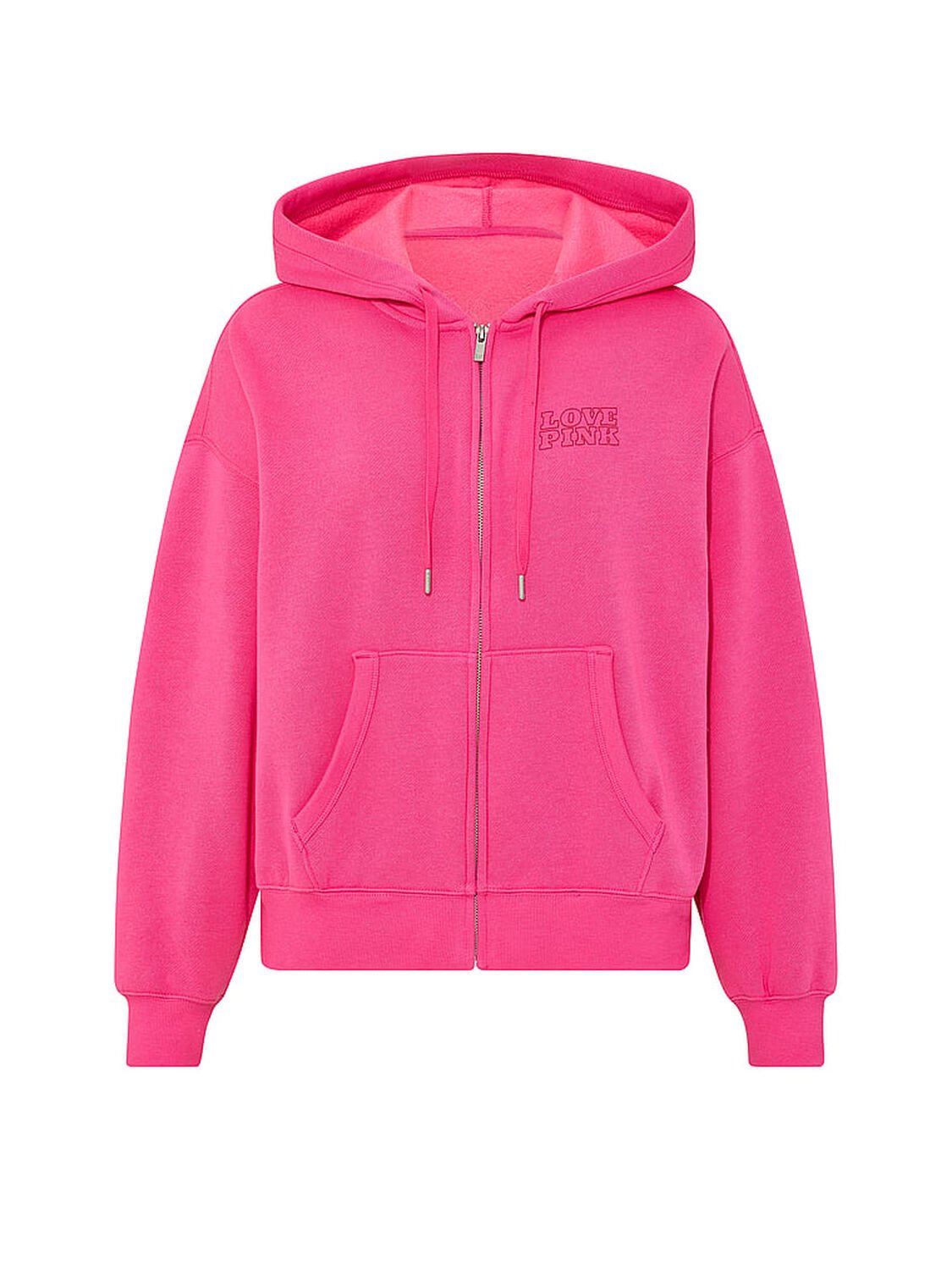 vs Pink Campus Fleece&trade; Full-Zip Hoodie Pink Twirl 3 of 4 