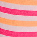 Seamless High-Leg Thong Panty, Pink Tulip and Orange Stripe Print, swatch