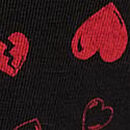 Logo Cotton Shine High-Leg Thong Panty, Black Broken Hearts, swatch