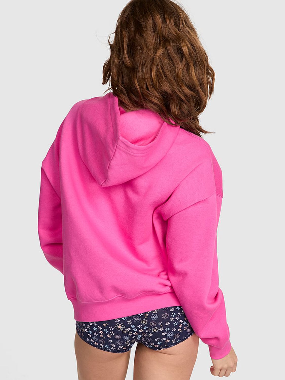 vs Pink Ivy Fleece Campus Hoodie Pink Gossip 2 of 3 