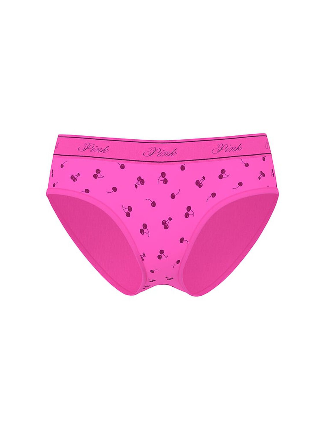 vs Pink Logo Cotton Hiphugger Panty Sizzling Strawberry Cherry Print 3 of 3 