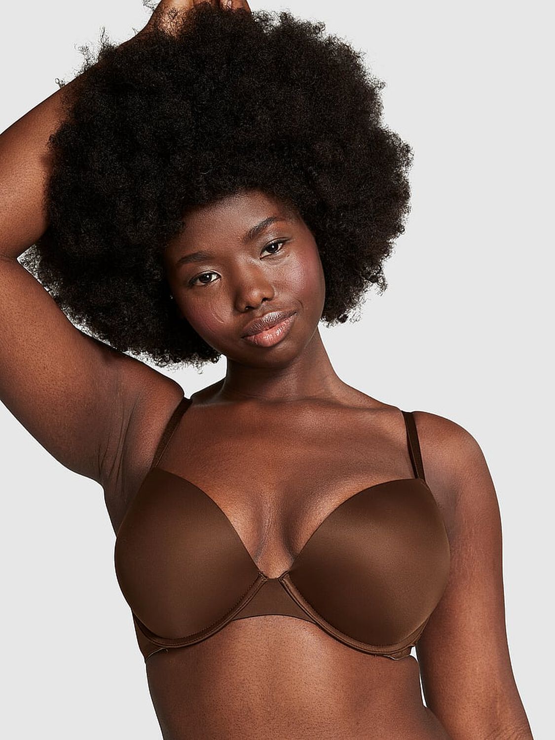 vs Pink Wear Everywhere Wear Everywhere Super Push-Up Bra Ganache 1 of 3 