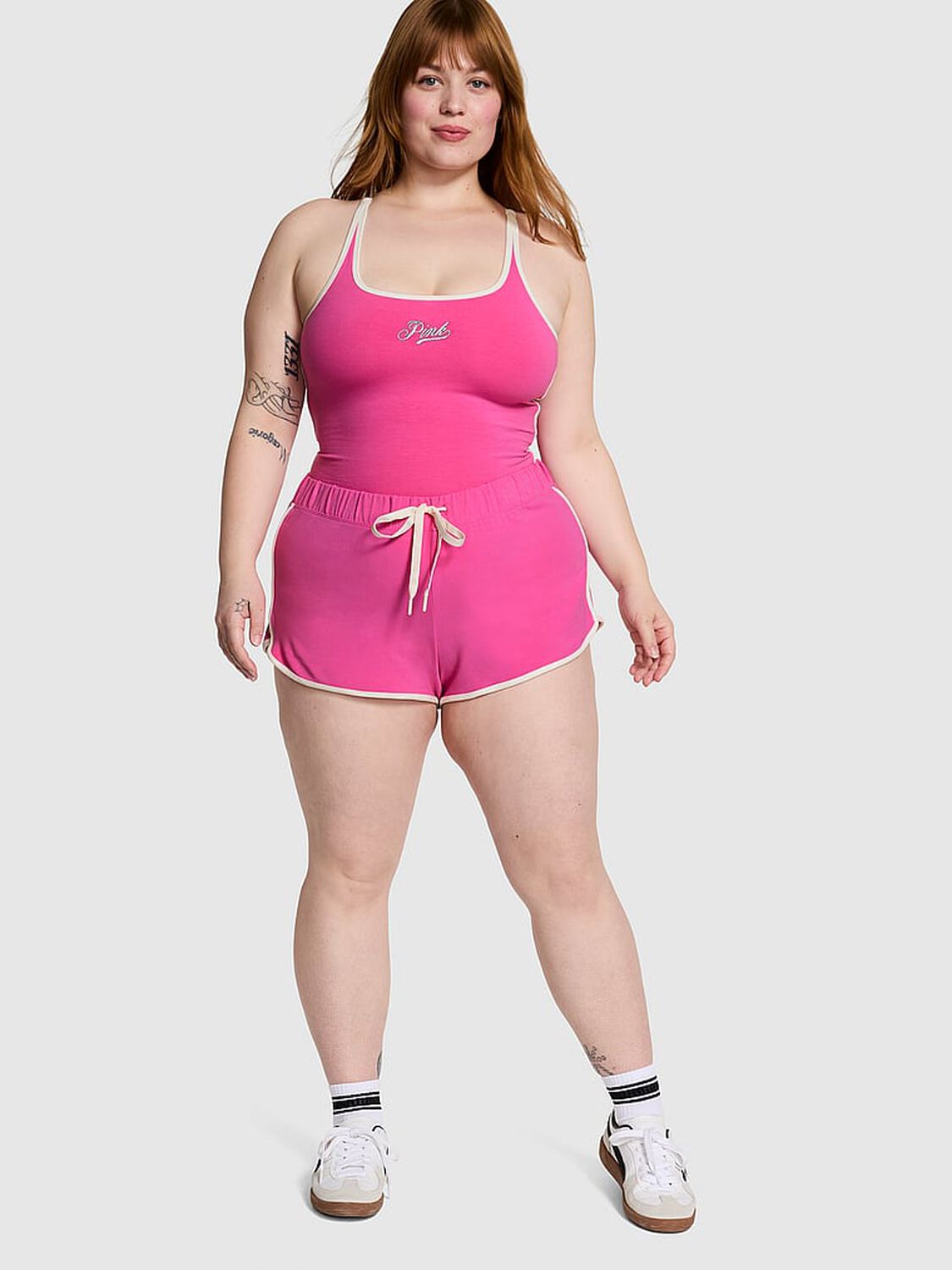 vs Pink Soft Modal Micro Shorts Pink Gossip Glitter 1 of 3 