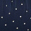 Front-Tie Keyhole Bikini Top, Noir Navy, swatch