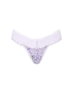 Wink Lace-Trim Thong Panty
