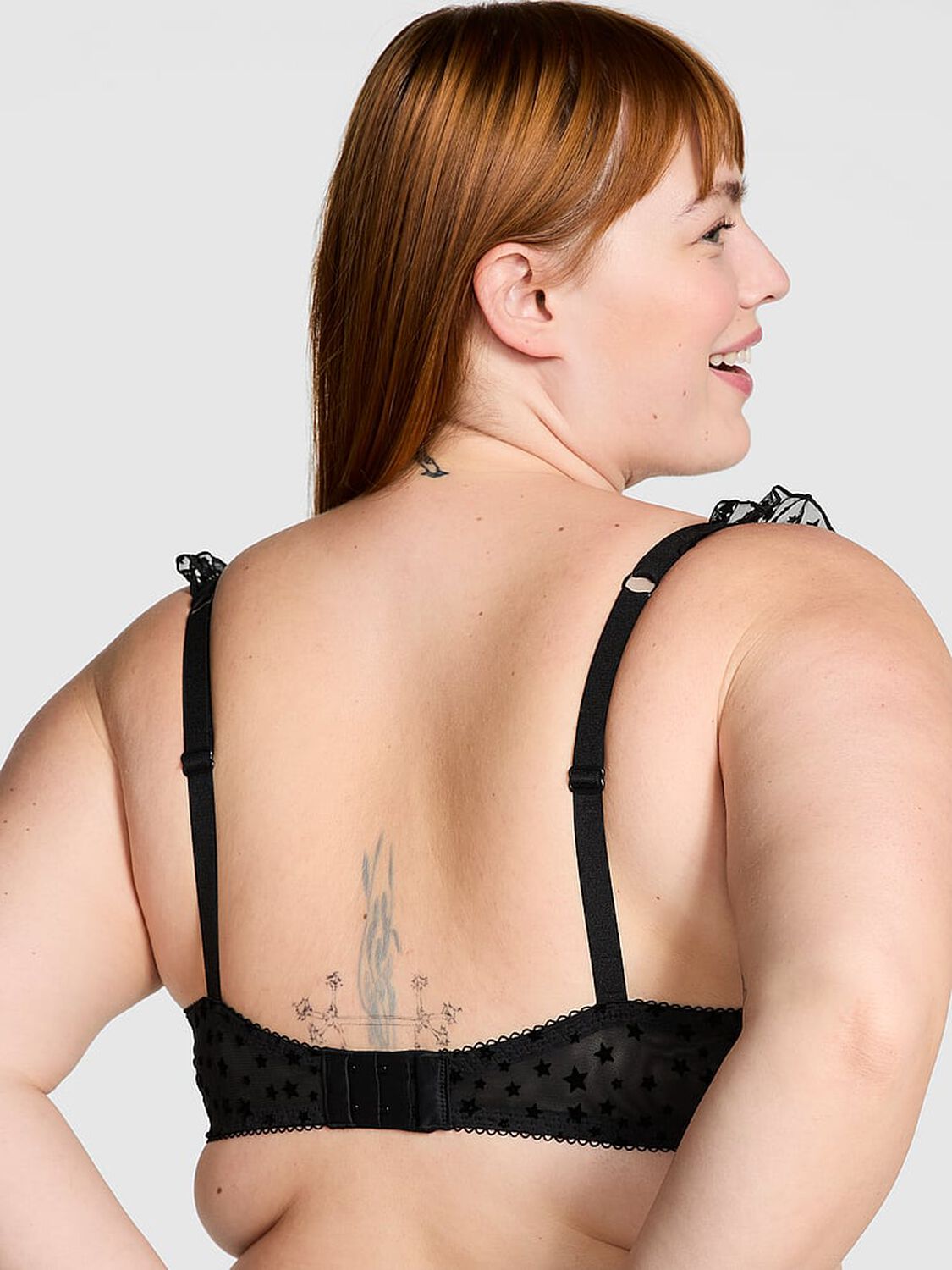 vs Pink Wink Lightly Lined Balconette Bra Pure Black 2 of 4 