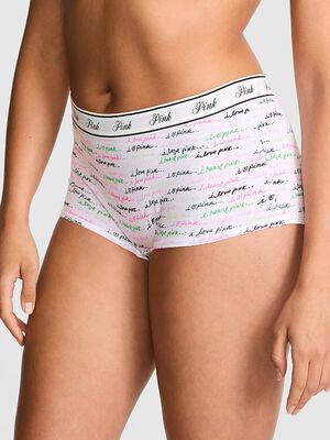 Logo Cotton Boyshort Panty