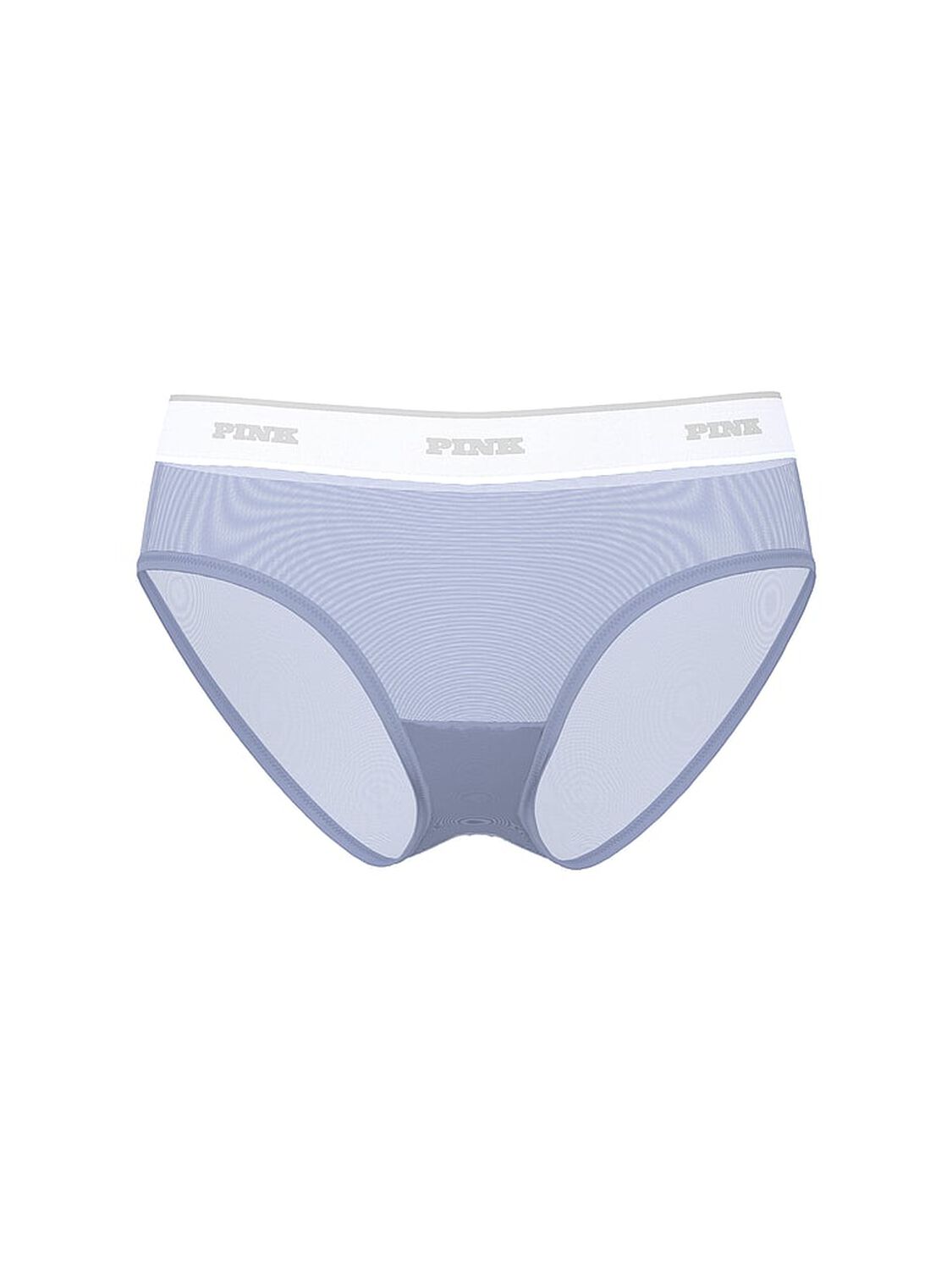 vs Pink Logo Mesh Hiphugger Panty Dusty Iris 3 of 3 