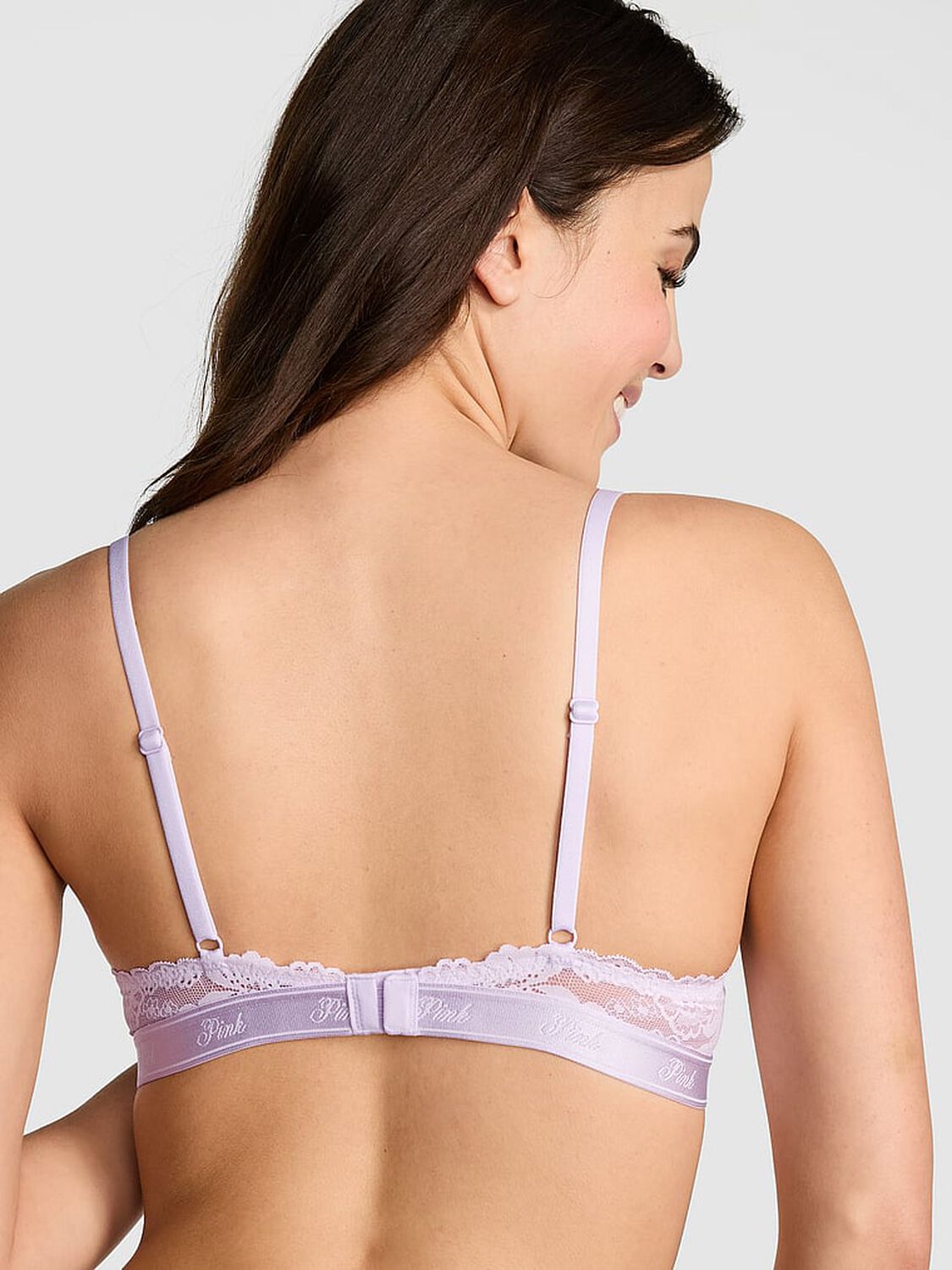 vs Pink Wink Lightly Lined Balconette Bra Purple Whisper 2 of 3 