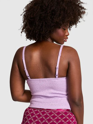 Pointelle Henley Cami