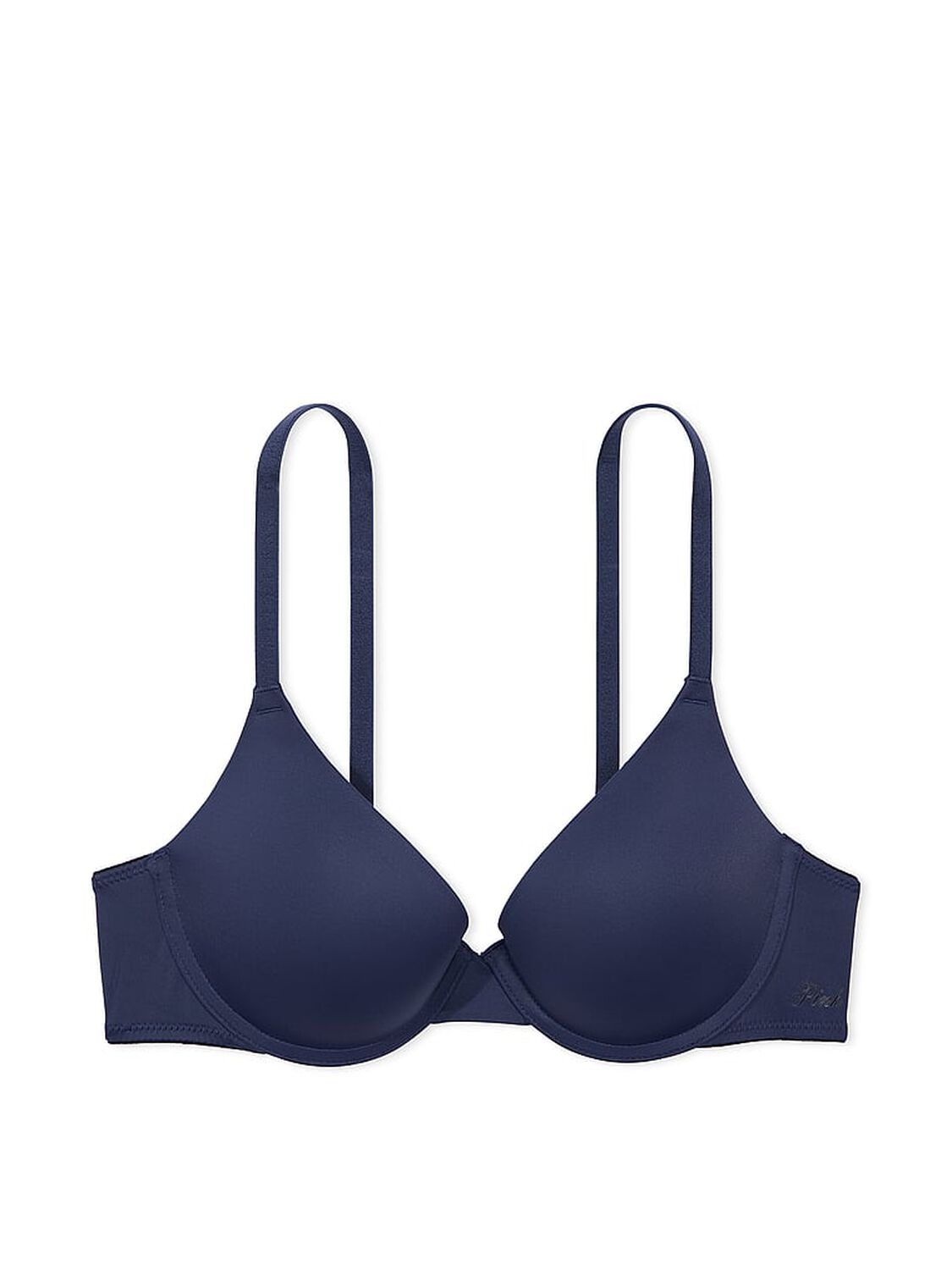vs Pink Wear Everywhere Wear Everywhere Push-Up Bra Midnight Navy 3 of 3 
