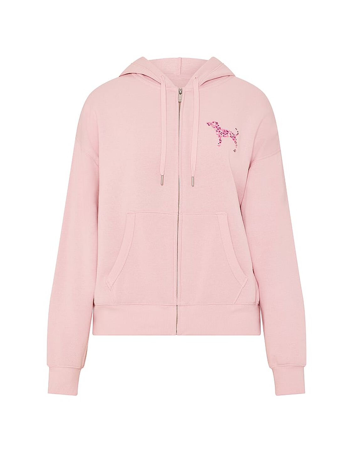 vs Pink Campus Fleece&trade; Full-Zip Hoodie Dollhouse Boho 3 of 3 