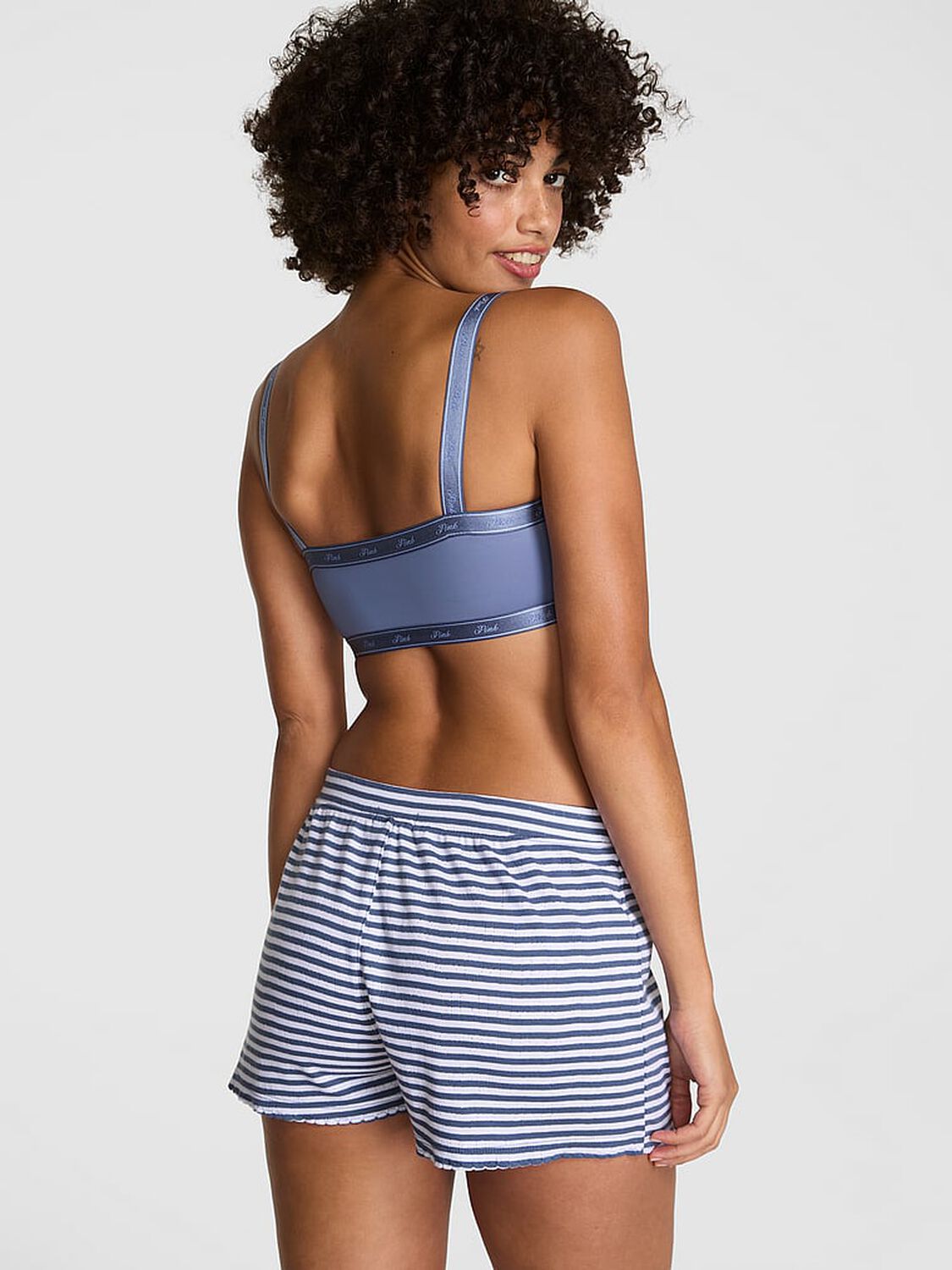 vs Pink Pointelle Boxer Shorts Print 2 of 4 