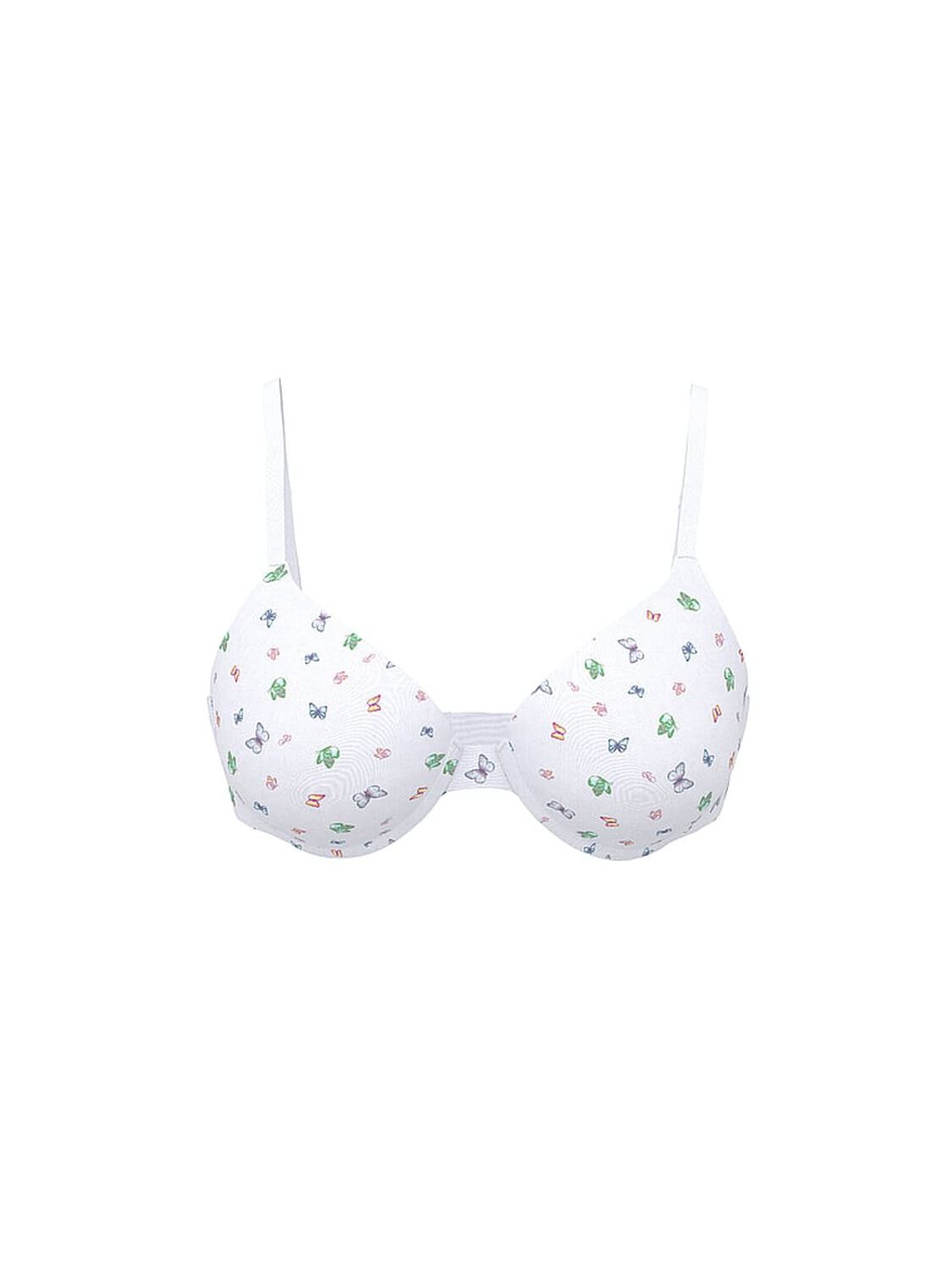 vs Pink Wear Everywhere Wear Everywhere Super Push-Up Bra White Butterfly Print 3 of 3 