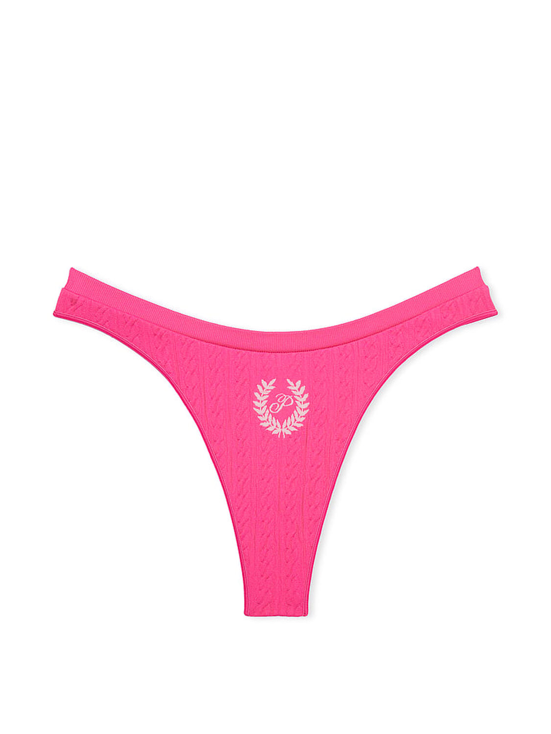 pink Pink Seamless High-Leg Thong Panty 3 of 3 