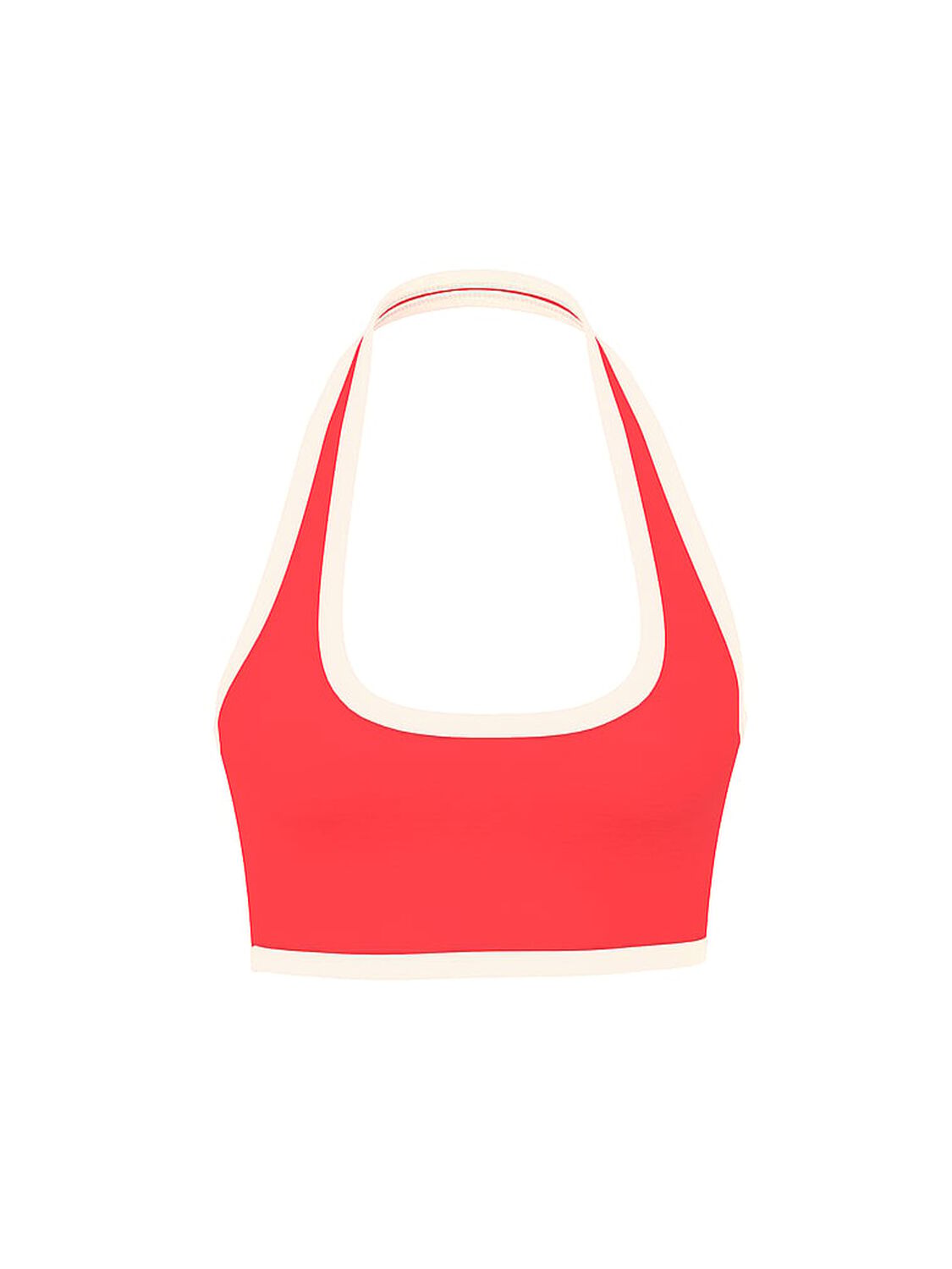 vs Pink All-Day Cotton Halter Sports Bra Red Pepper 3 of 3 