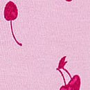 Cotton Lace-Trim String Bikini Panty, Hushed Lilac Cherry  with Purple Lace, swatch