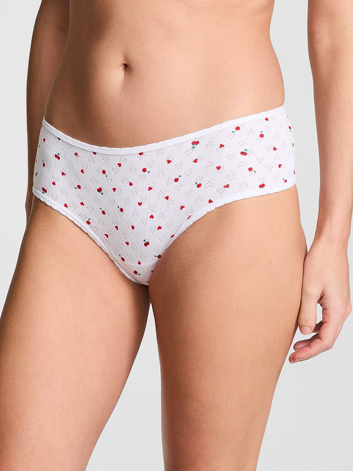 vs Pink Cotton Cheeky Panty 1 of 3 