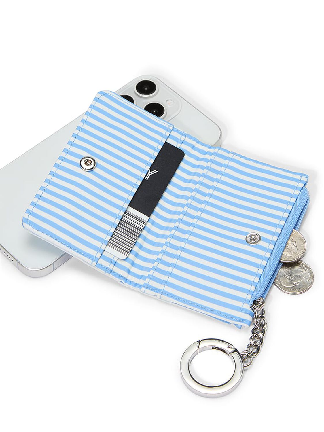 vs Pink Zip Card Holder Keychain 2 of 2 