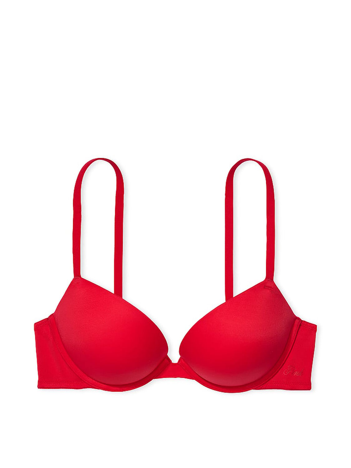 vs Pink Wear Everywhere Wear Everywhere Super Push-Up Bra Red Pepper 3 of 3 
