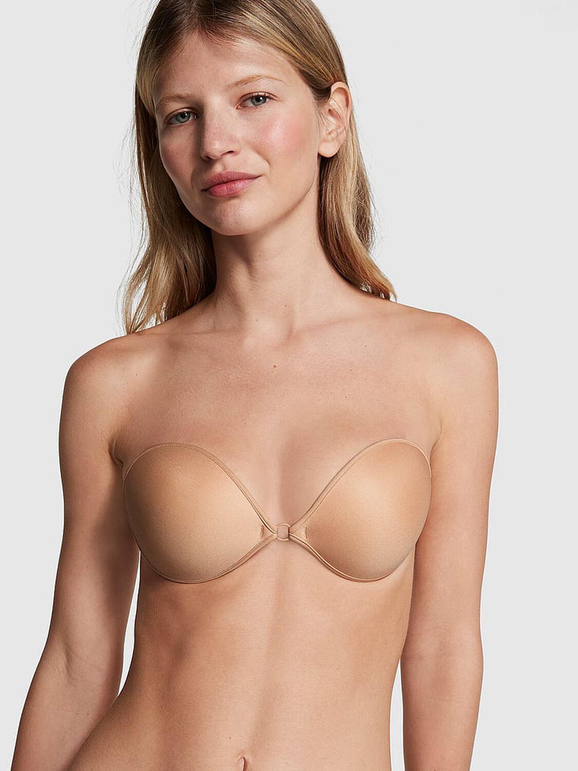 vs Pink Backless Strapless Bra Beige 1 of 3 